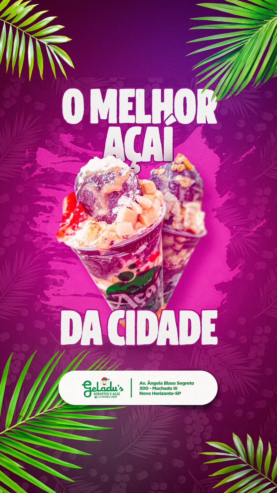 Açaí em destaque — Geladu’s Sorvetes e Açaí