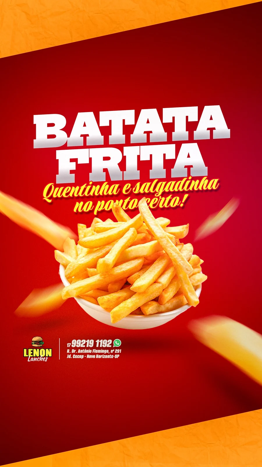 Batata frita — Lenon Lanches