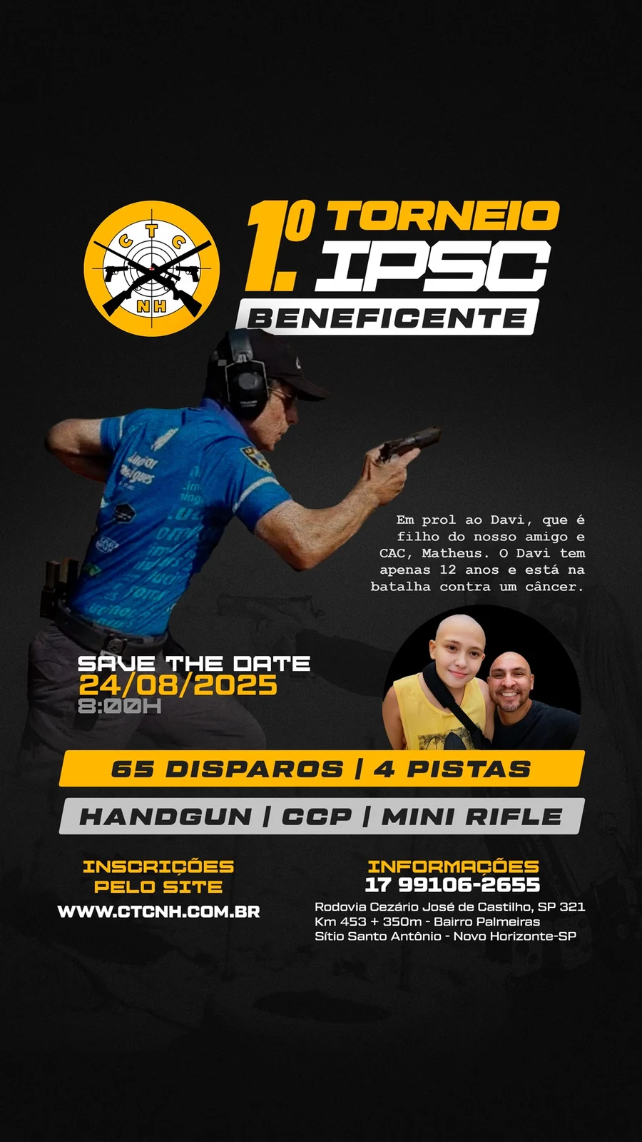 Torneio beneficente — CTCNH · Evento esportivo